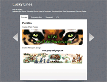Tablet Screenshot of lucky-lines.com